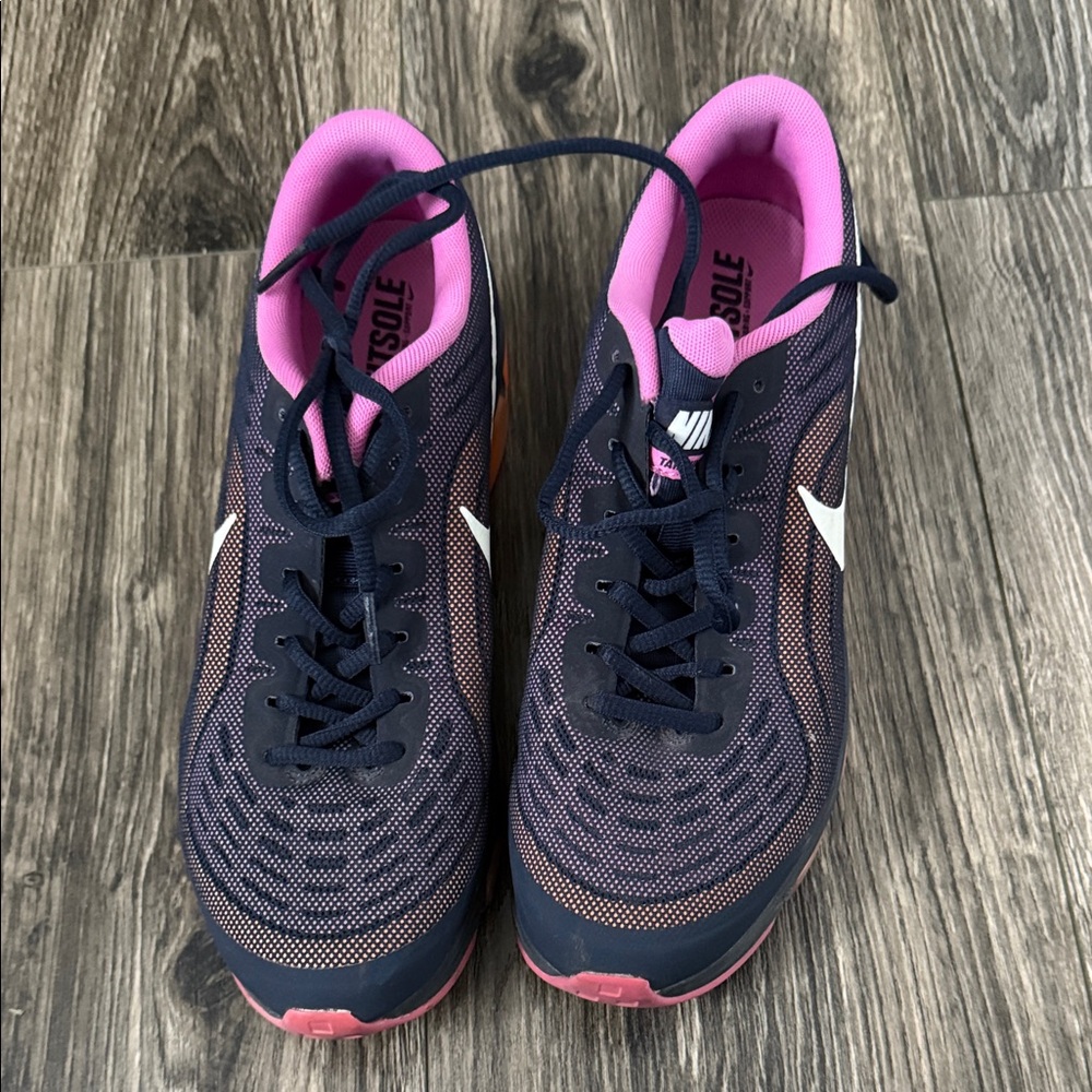 Nike Women's Sneakers - Navy and Pink